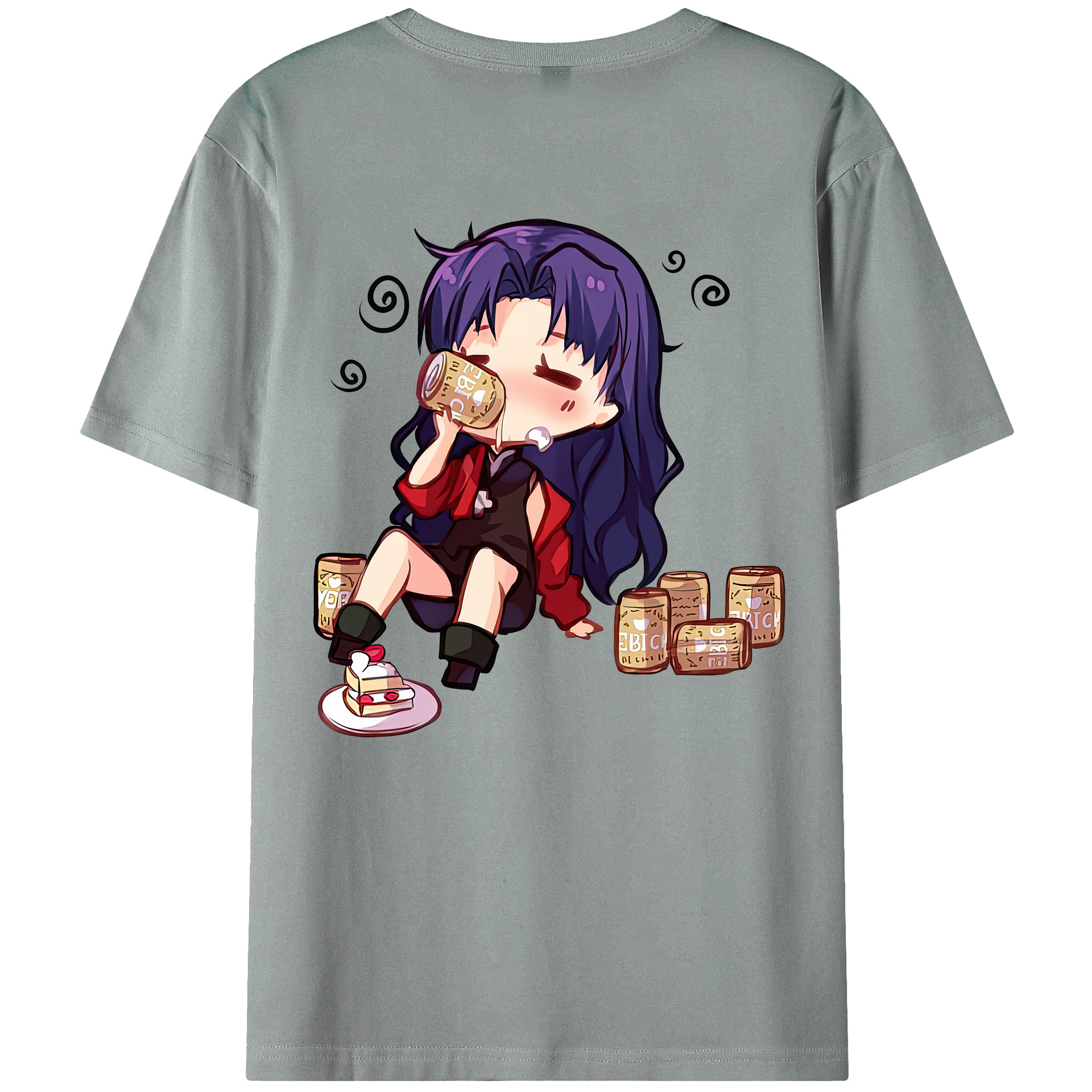 （画像用） EVA 新世紀エヴァンゲリオン 綿100％ メンズ半袖Tシャツ（バックプリント） 通気性